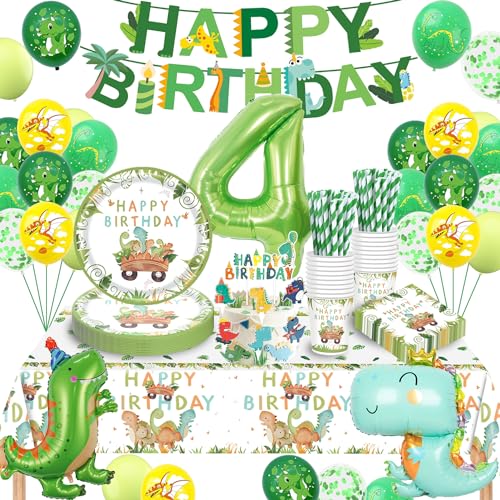 Decoration Anniversaire Dinosaure 4 Ans, Dinosaure Kit Anniv