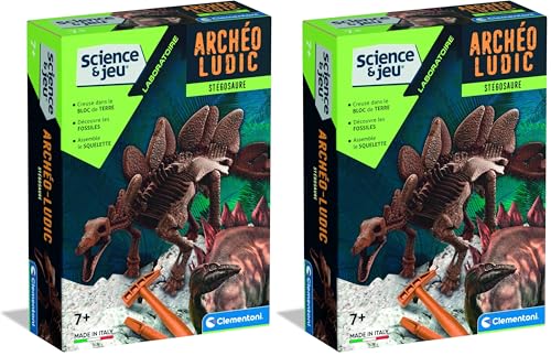 Clementoni | Coffret Stégosaure 7 Ans + | Laboratoire Archéo