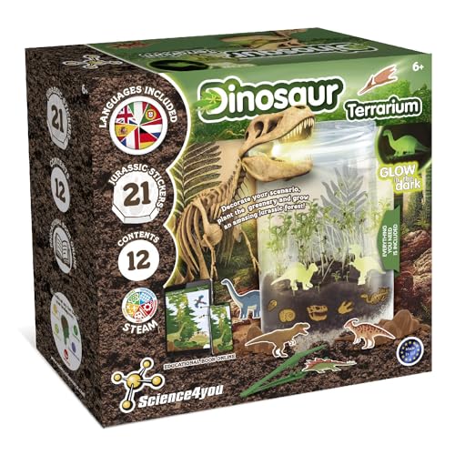 Science4you Terrarium de Dinosaure - Écosystème avec Jouet D