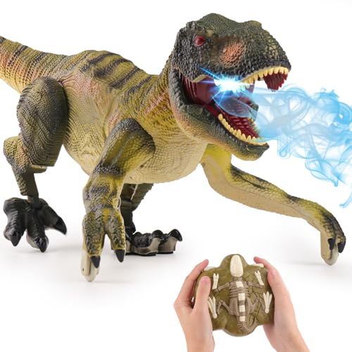 PREBOX Jouet Dinosaure telecommandé Enfant, Robot 2.4GHz RC 