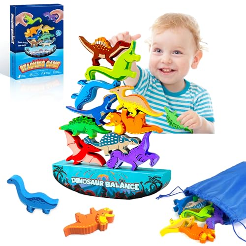 Tangdudu Jeu Montessori 2-6 Ans, Dinosaure Jouet Garçon Fill