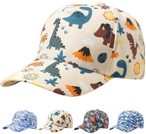 Casquette Enfant Dinosaures Beige