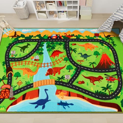 AKUNRUG Tapis de jeu antidérapant pour salle de jeux, chambr