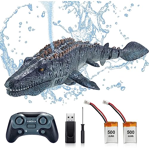 OBEST 2.4GHz Bateaux Telecommander RC Mosasaure pour Enfant,