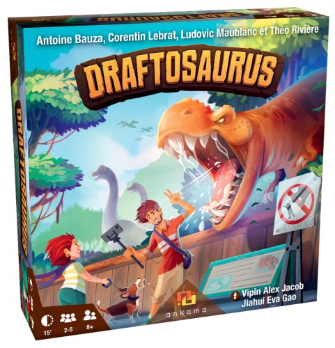 Ankama Draftosaurus Jeu de société - Jeu de Meeples - 8 Ans 