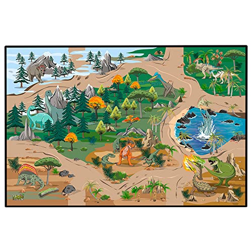 Tapis Jeu Dinosaurs Antidérapant 120x80