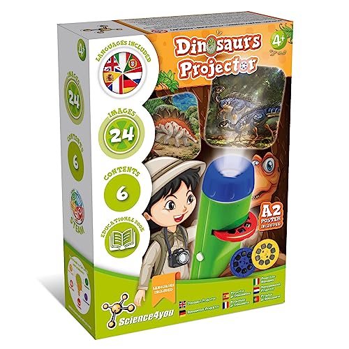Science4you Lampe Projecteur avec Dinosaure pour Enfants 4+ 
