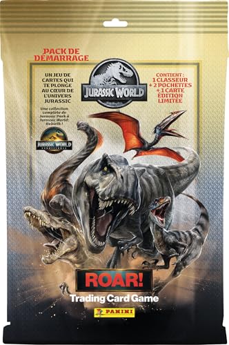 Panini Jurassic World 4 Trading Cards Game Pack de démarrage