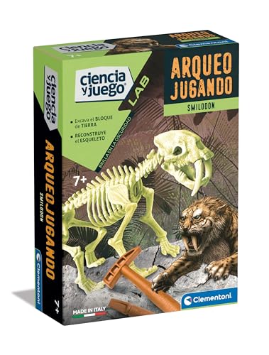 Clementoni 55544 Archéoplay Smilodon Phosphorescent Jeu de S