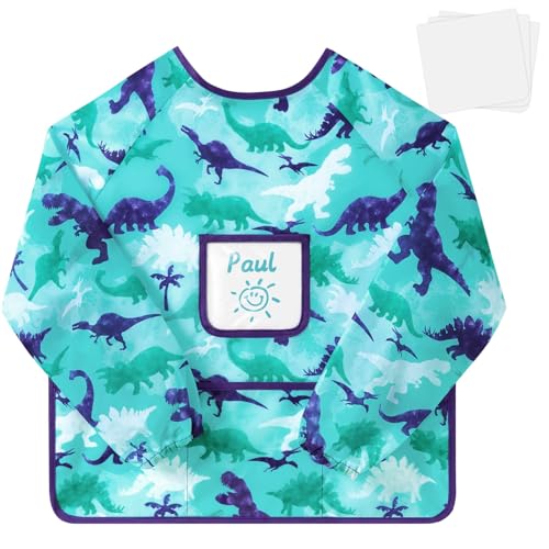 Tablier Peinture Enfant Dinosaure Imperméable