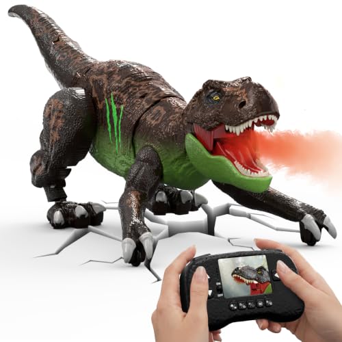 RC Dinosaure T-Rex Robot avec Caméra et Ecran LCD, Vidéo en