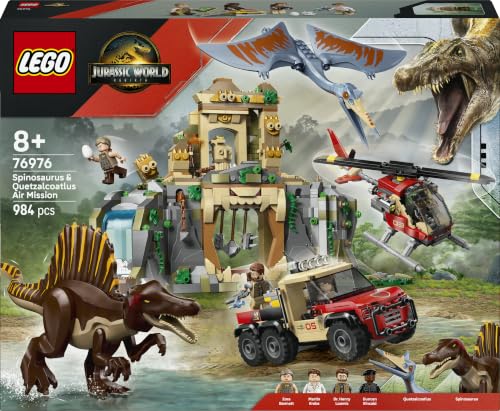 LEGO Jurassic World Mission aérienne avec spinosaure & quetz