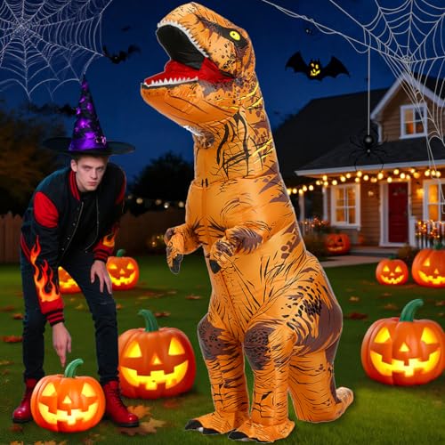 JASHKE Costume Dinosaure Gonflable Déguisement Dinosaure Gon