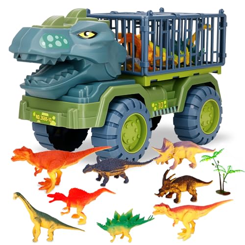 ZUSUZU Camion Dinosaure Jouet,Camion de Transport de Dinosau