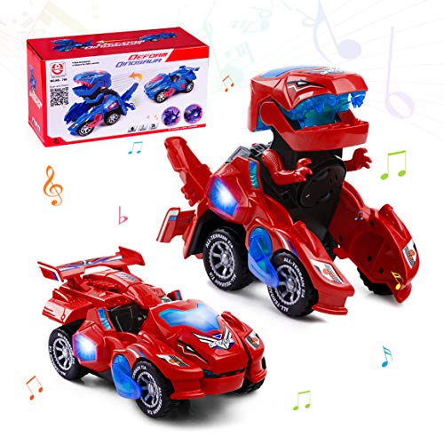 Highttoy Voiture Dinosaure Transformable Enfant, Jouet Trans