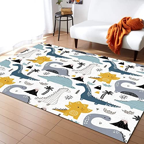Tapis Enfant Dinosaure Antidérapant 60x90