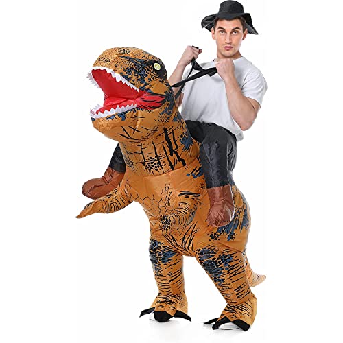 XAMOFAN Costume T rex Deguisement Gonflable Dinosaure Adulte