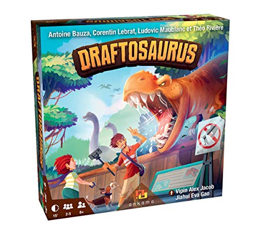 Ankama Draftosaurus Jeu de société - Jeu de Meeples - 8 Ans