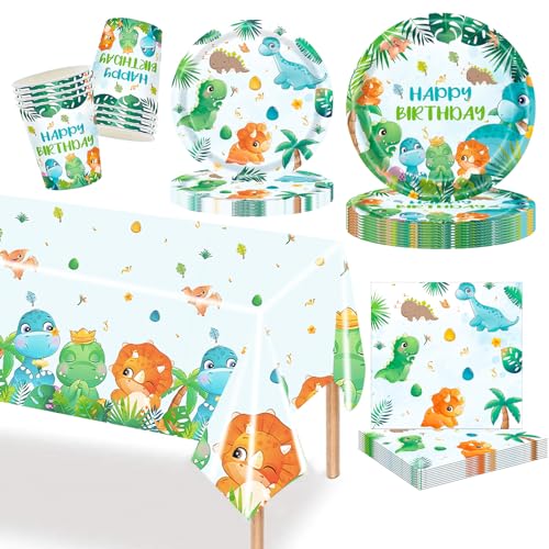 Vaisselle Fête Dinosaure 97 Pièces