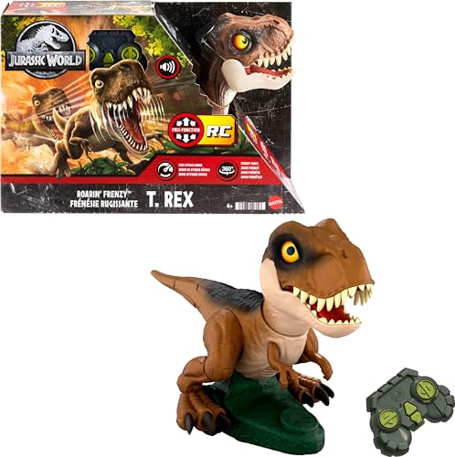 Mattel Jurassic World Roarin Frenzy T Rex RC Jouet radiocomm