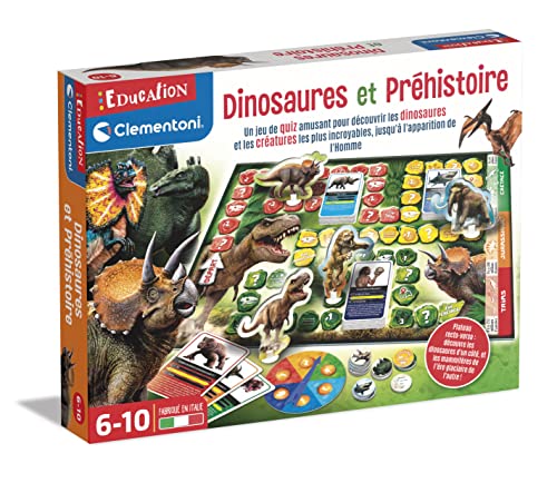 Clementoni - Dinosaures et Préhistoire - Jeu de Quiz Educati