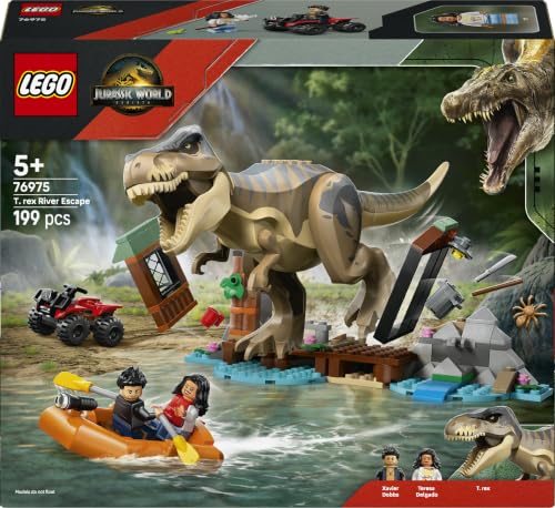 LEGO Jurassic World Le T. Rex et l’évasion sur la rivière 76