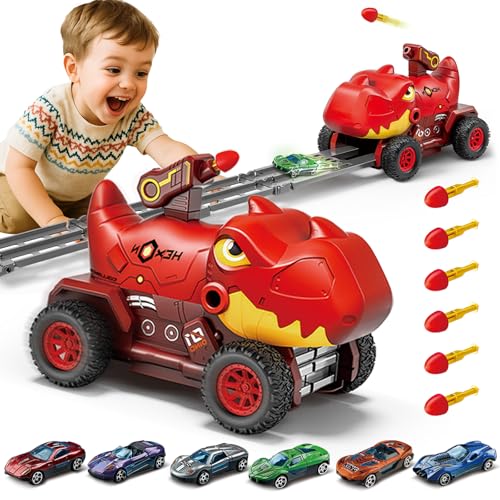 BunnyJOY Camion Enfant Garçon 3-5 Ans, Voiture Dinosaure ave