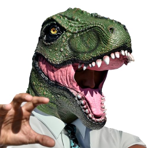 mikamax Masque de dinosaure - Costume dHalloween - Costume d