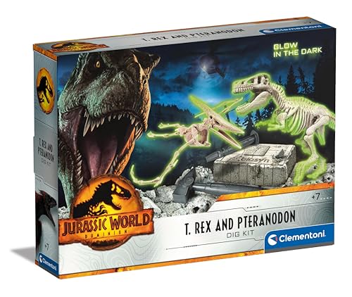 Clementoni Jurassic World 3 Dominion-T-Rex Et Ptéranodon Dét