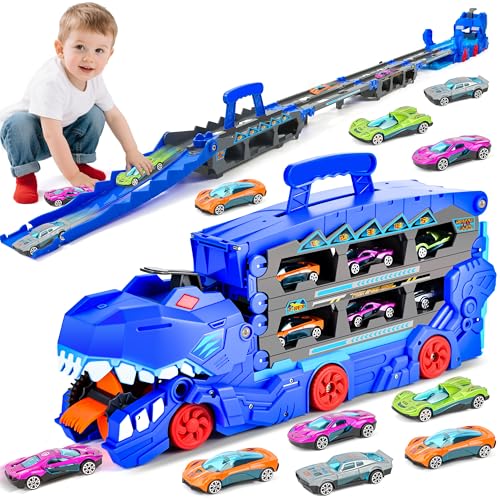 MOMOSTAR Camion de Transporteur Voiture Enfant, 185cm Voitur