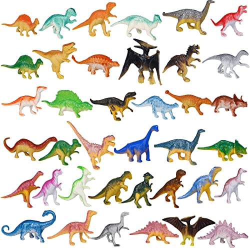 FANTESI Lot de 39 figurines de dinosaures - Petite collectio