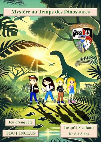 Jeu d'Aventure Enfant 6 à 8 Ans - Mystère au Temps des Dinos