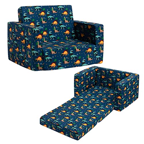 Canapé-lit enfant pliable dinosaures