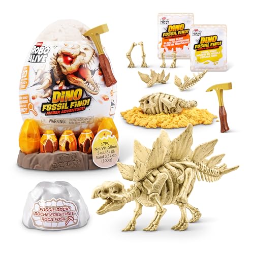 ROBO ALIVE Fossil Find Amber Adventure (Stegosaurus) de ZURU