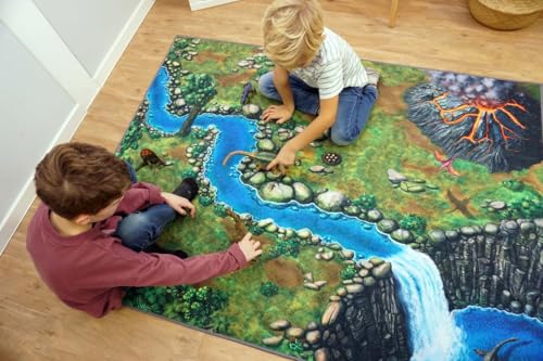 SkippiDoo Tapis de Jeu Dinosaure - Tapis de Chambre denfant