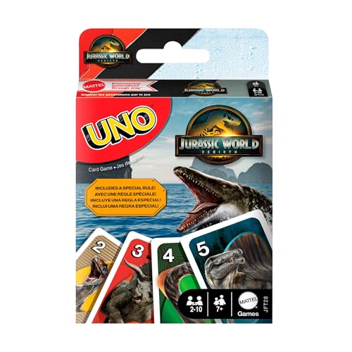 Mattel Games Uno Jeu de cartes Jurassic World : Renaissance 