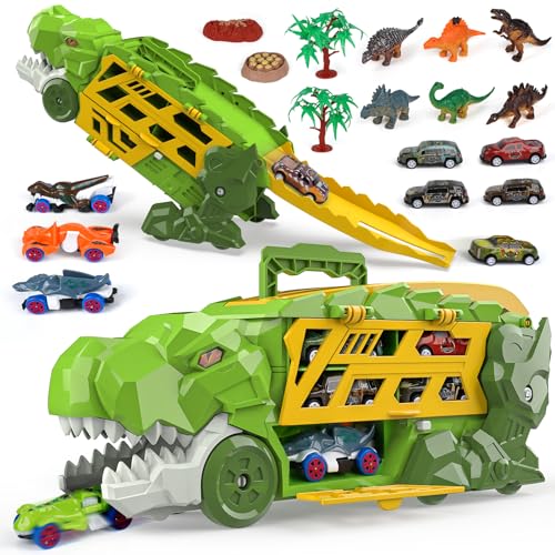 Aoskie Camion dinosaure pour garçons âgés de 3, 4, 5, 6, 7, 