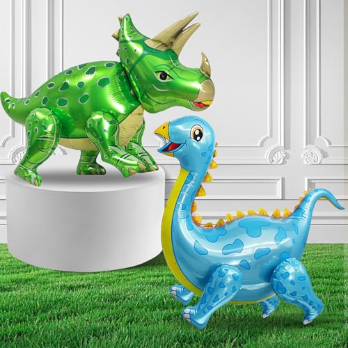 Ballon Dinosaure, 2pcs 3d Feuille de Métal Gonflable Dinosau