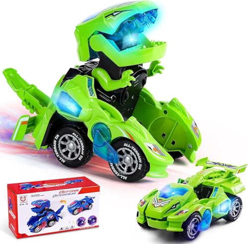 Yellcetoy Voiture Dinosaure Transform Jouets, Dinausore Voit