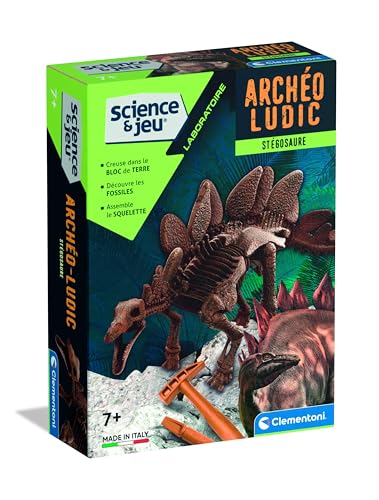 Clementoni | Coffret Stégosaure 7 Ans + | Laboratoire Archéo