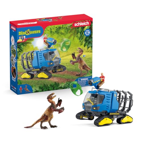 Schleich 42604 Dinosaurs Coffret de Jeu Jouets Véhicule de C
