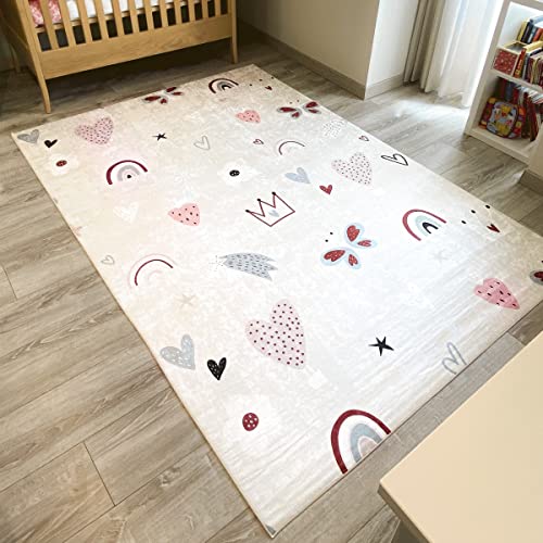 Nazar Tapis Chambre Enfant, Tapis Bébé, Tapis Enfant pour Fi
