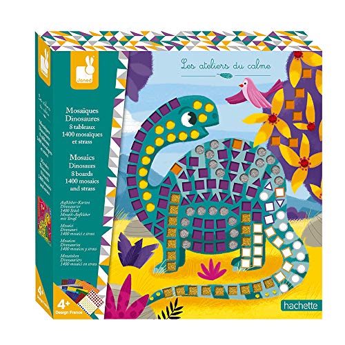 Kit Créatif Mosaïques Dinosaures - Loisirs Créatifs - 8 Tabl
