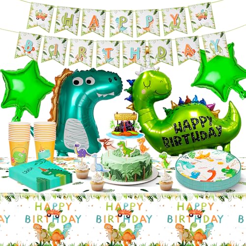 Vaisselle Anniversaire Dinosaure 79 pcs