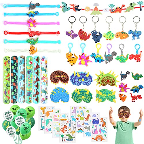JOYUE 63PCS Dinosaure Party Jouet, Dinosaure Masque, Porte C