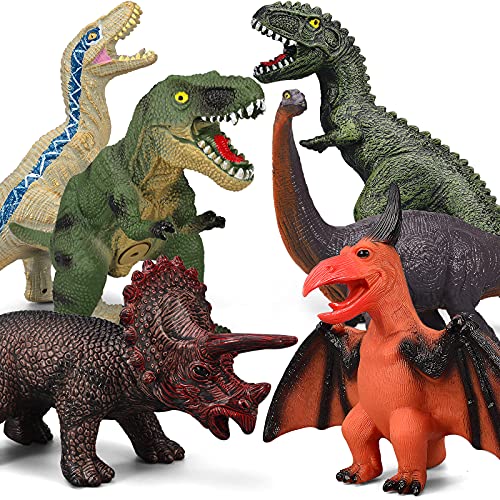 Gzsbaby Lot 6 Grands Jouets Dinosaures Enfants et Tout-Petit