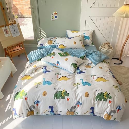 Housse Couette Enfant Coton Dinosaure