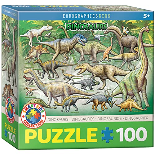 Eurographics 6100-248,9 cm Dinosaurs Mo Puzzle (Lot de 100)