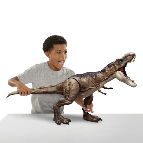 Mattel Jurassic World T-Rex Super Colossal, figurine dinosau