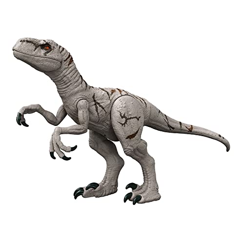 Jurassic World Figurine articulée Dino de Course Super Colos